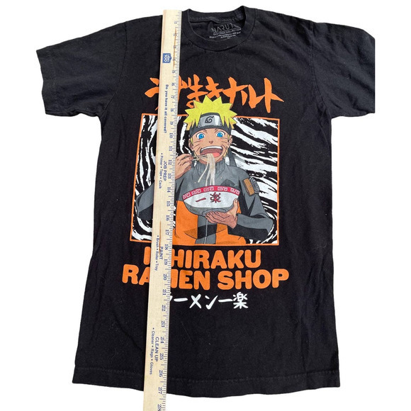 Naruto Shippuden Mens Shirt Small Black‎ Ichiraku Ramen Shop Anime 2002 - Picture 3 of 5